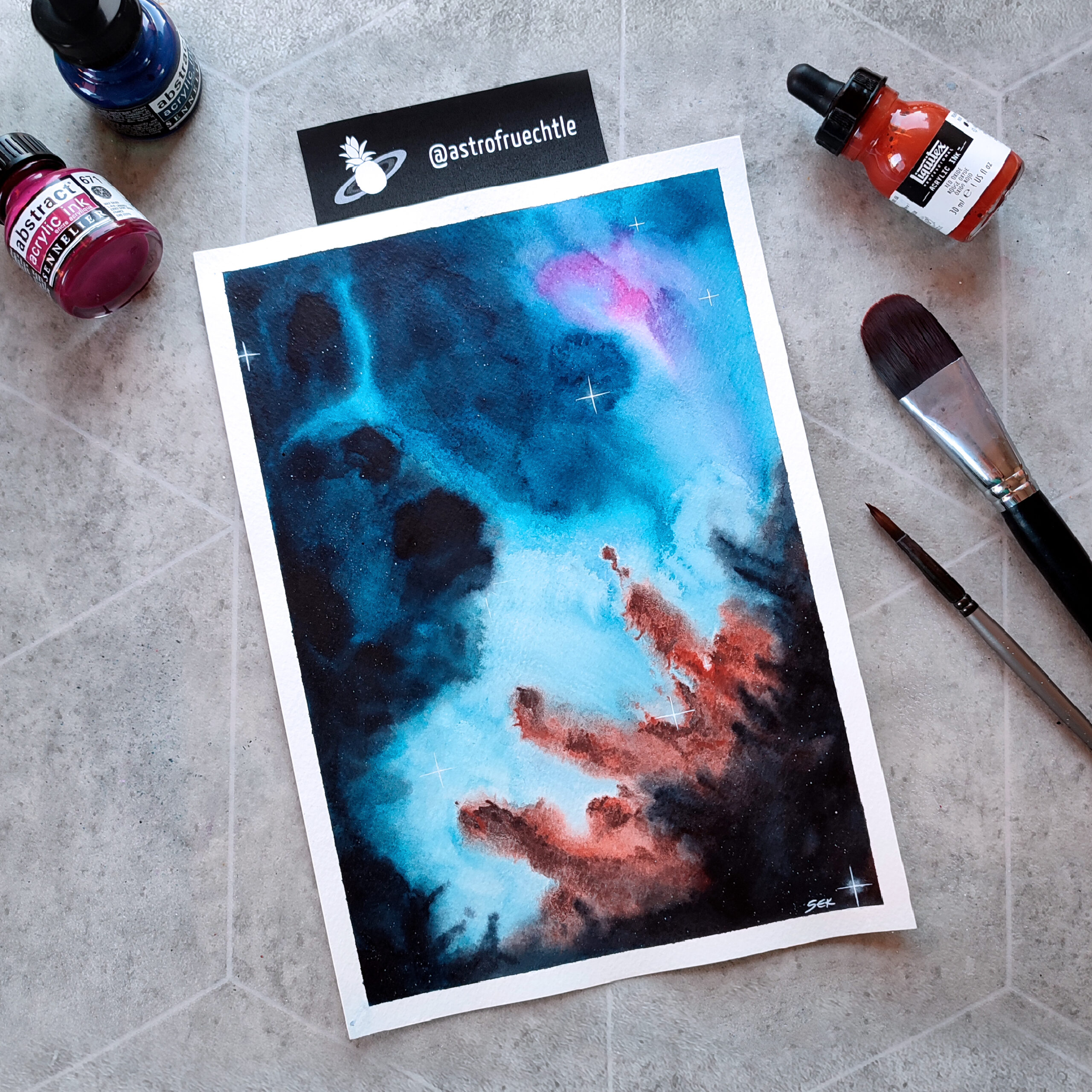 Behind the dust clouds