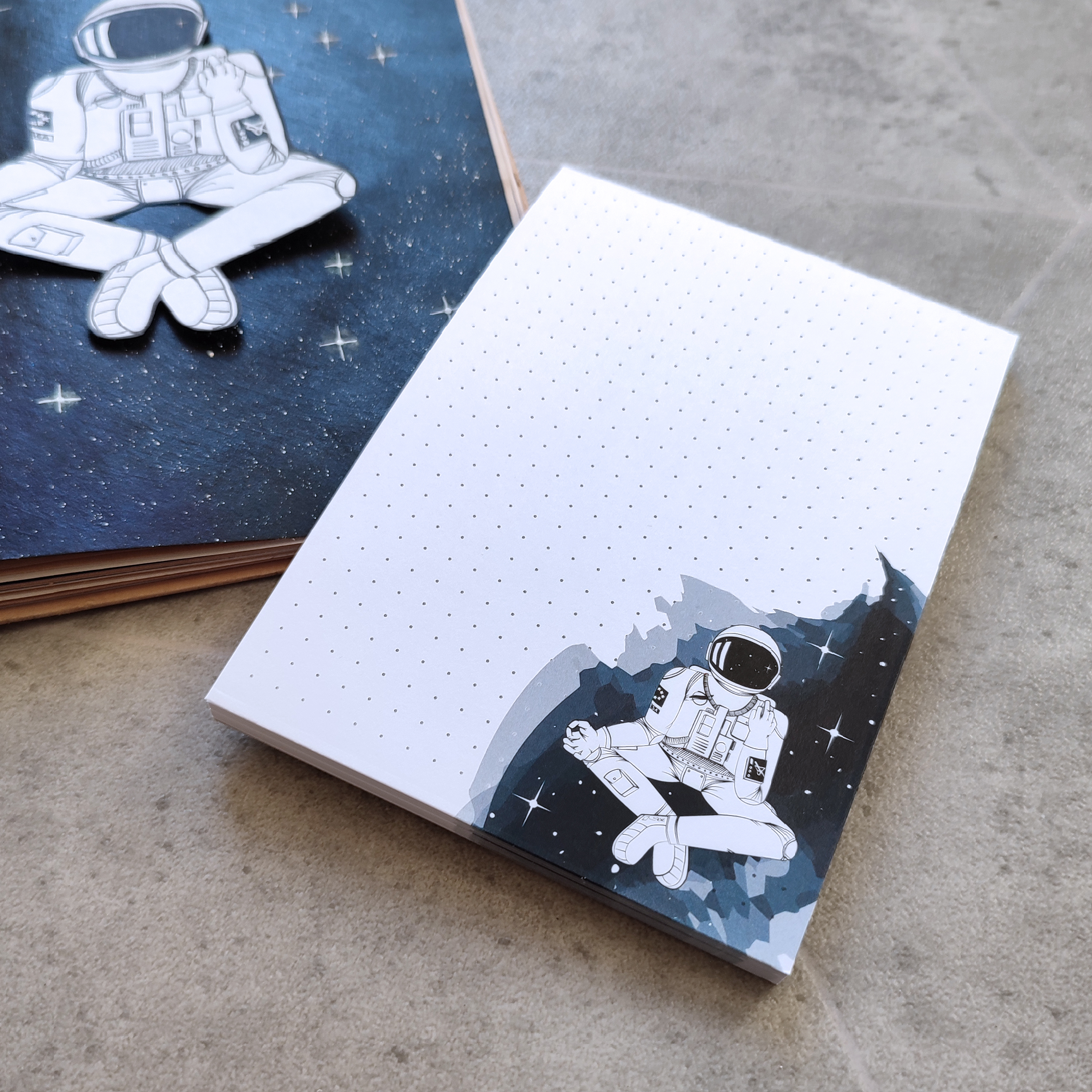 Notepad of my zenned out astronaut