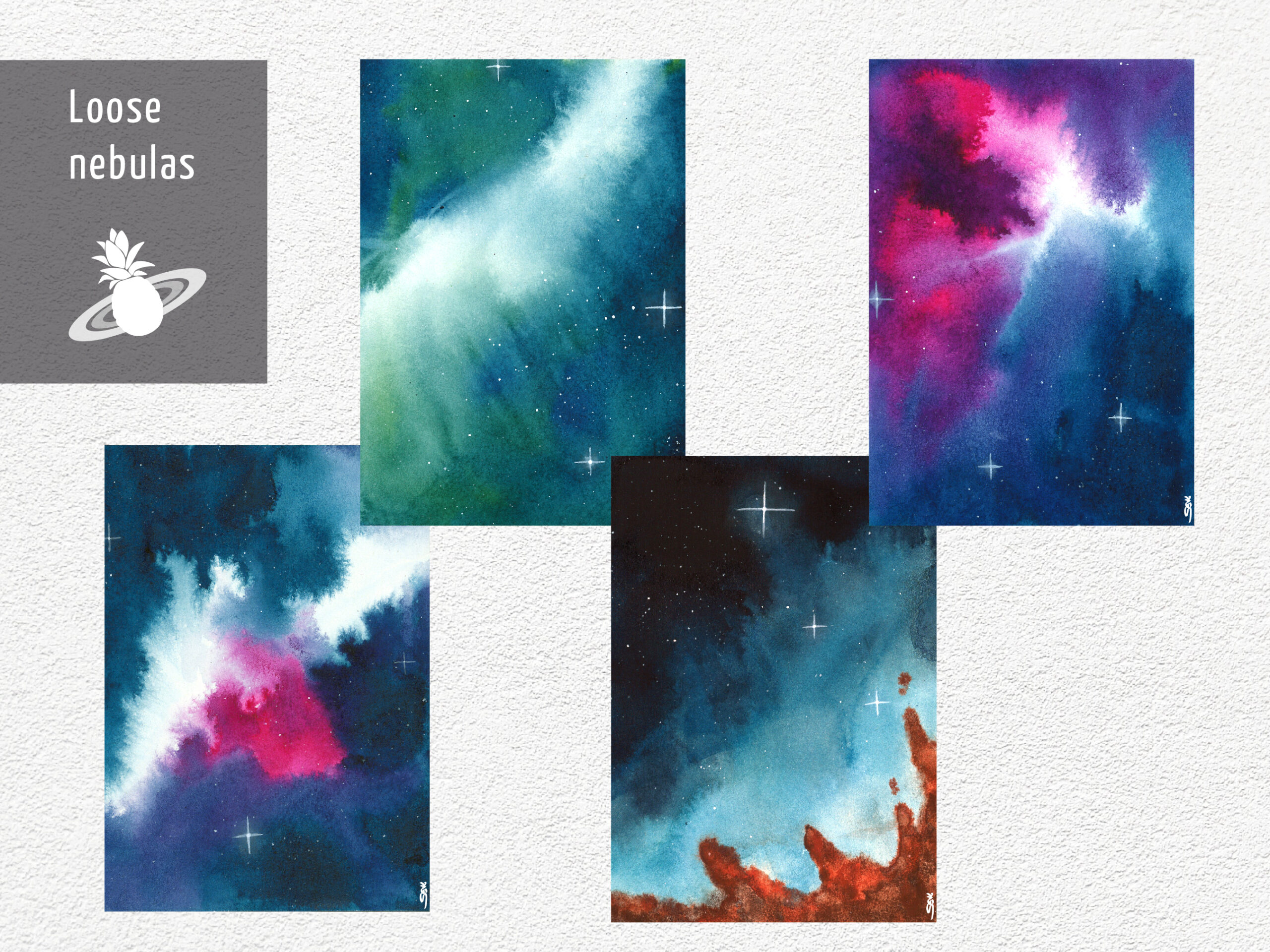 Loose nebula prints