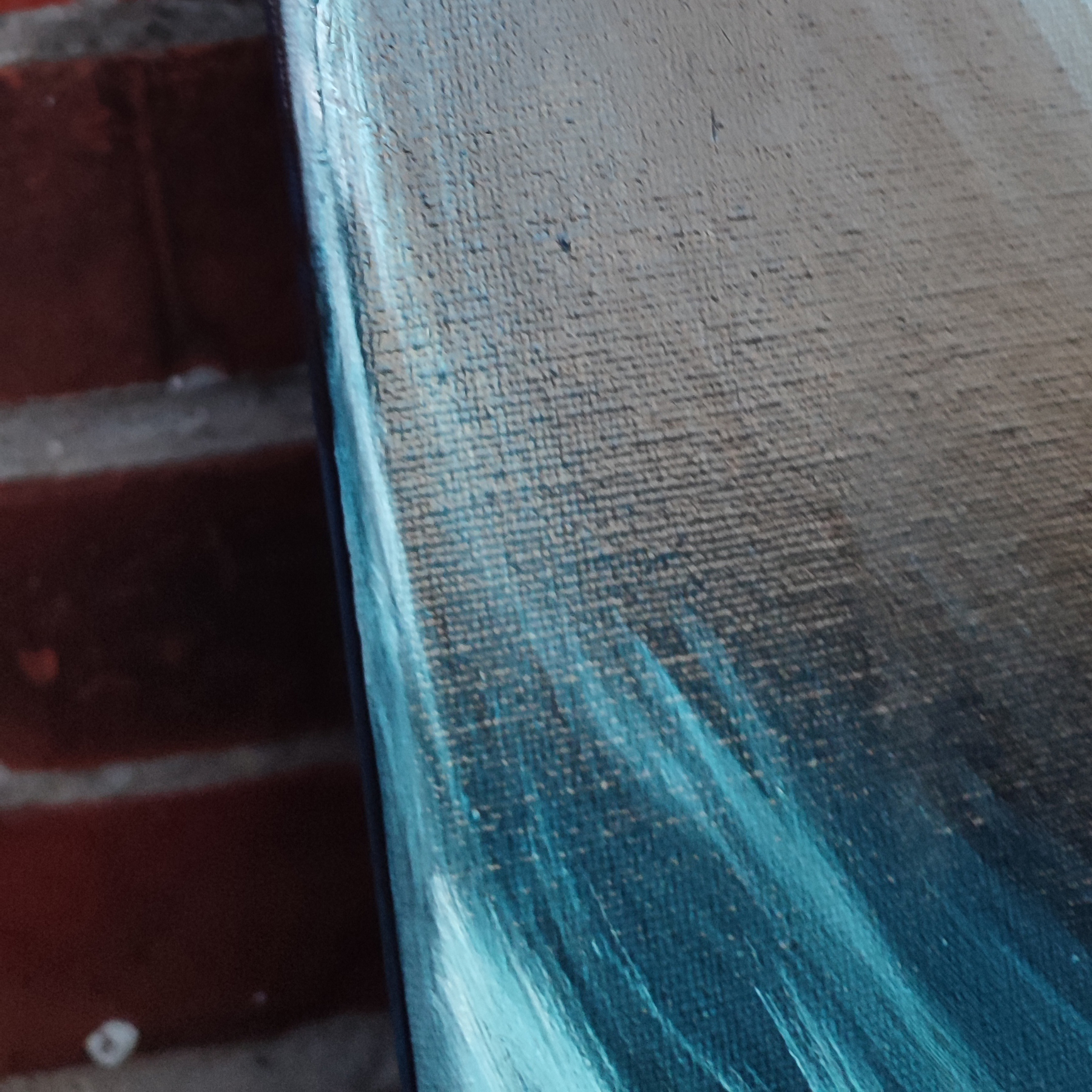 My oil painting ran away