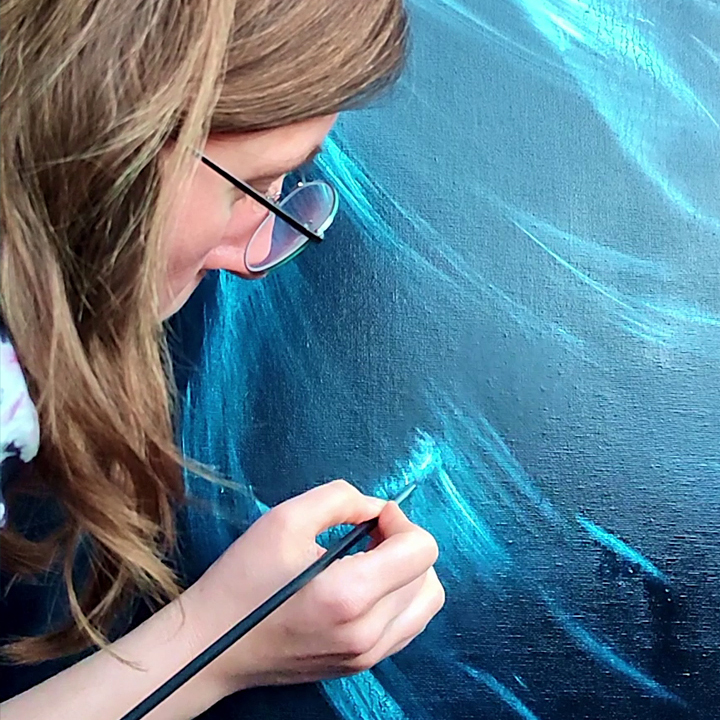 Reworking my oil painting