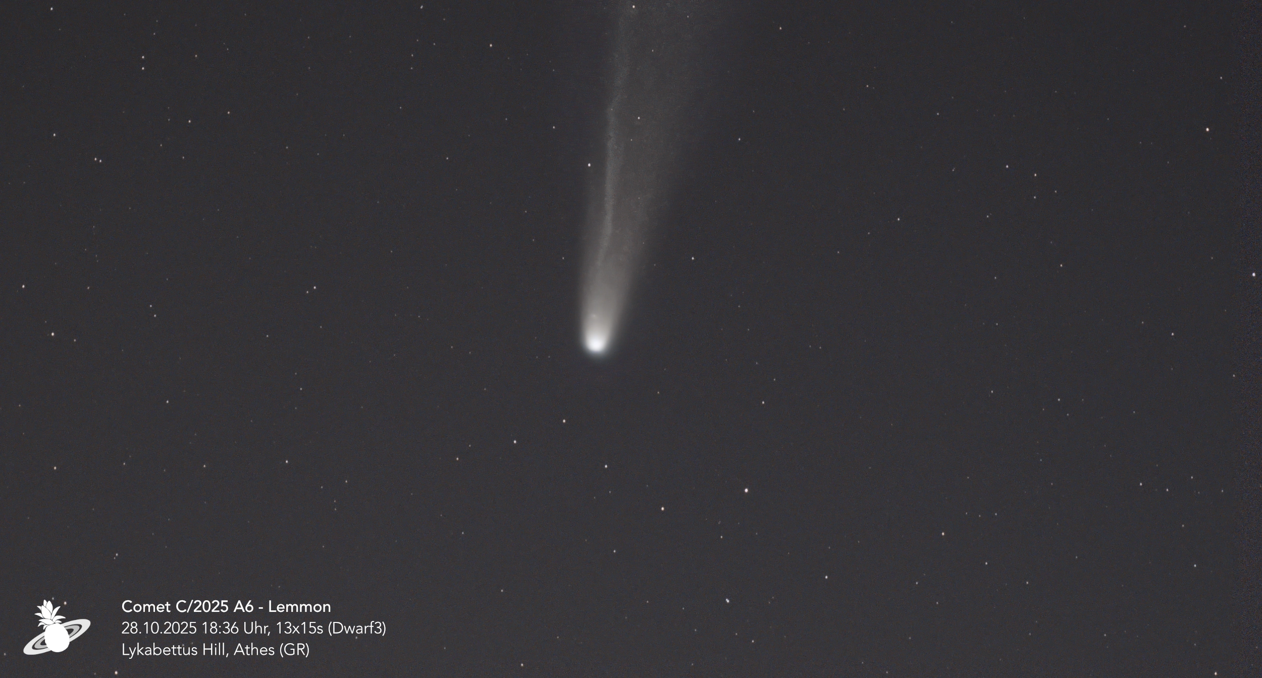 Two Comets, One Night in Athens: C/2025 A6 Lemmon and C/2025 R2 SWAN