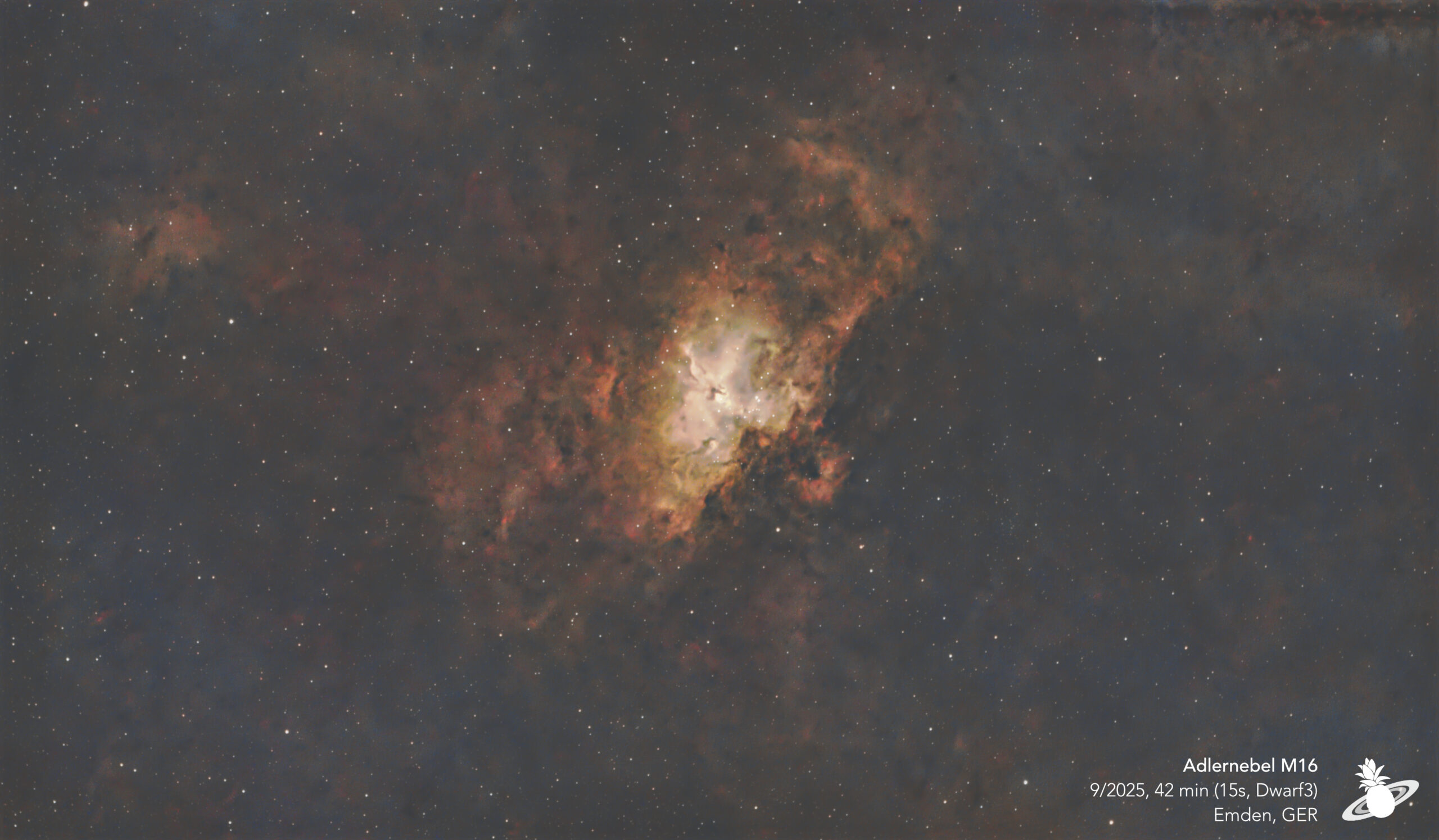 Eagle Nebula M16 photographed with a DWARF 3 smart telescope